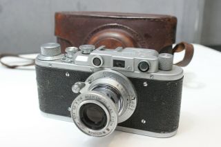 Zorki 1 M39 Ussr Rangefinder Film Camera Industar 22 3.  5/50mm Lens