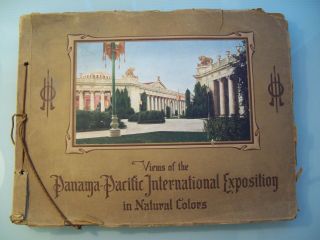 Views Of The Panama Pacific International Exposition Vtg Book Color World 