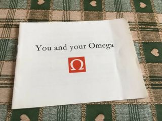 Vintage ‘you And Your Omega’ Booklet