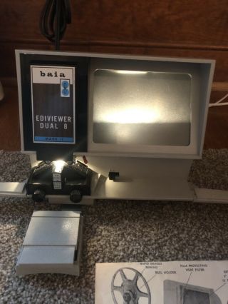 Vintage Baia Ediviewer Mark Ii Dual 8 Includes Splicer,  Box,  Instructions