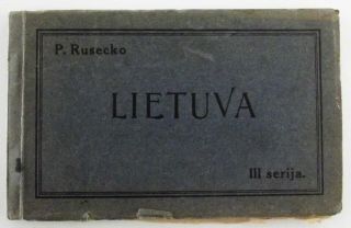 Lithuania Lietuva Old Vintage Booklet Of 12 Postcards