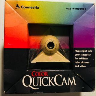 Connectix Color Quickcam For Pc/windows - Vintage Oop 1996 Camera -