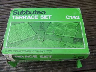 3 X Vintage Subbuteo Terrace Set C142 Boxed