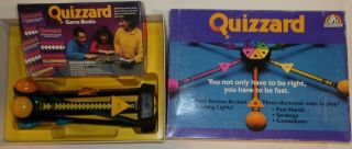 Quizzard Electronic Vintage Trivia Board Game 1988 Extra Quiz Book