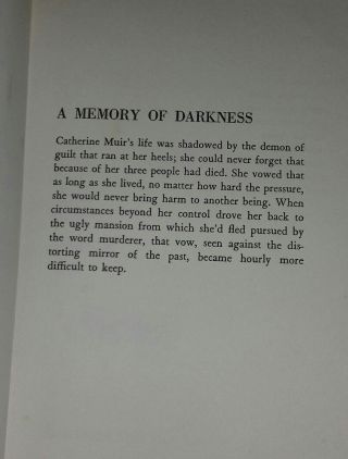 Margaret Summerton A MEMORY OF DARKNESS Hodder 1st 1967 ex - library 4