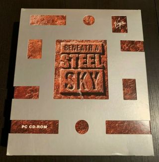 Beneath A Steel Sky (1994) Virgin Vintage Big Box Ms - Dos Cd - Rom Game