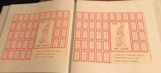 Album FULL of sheets of Vintage Christmas Seals Stamps 1950 ' s - 1970 ' s 8