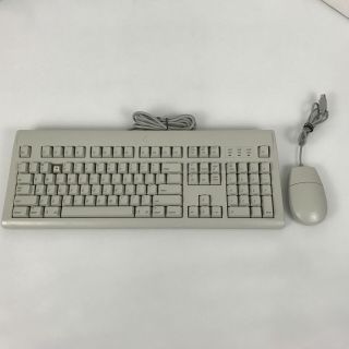 Vintage Apple M2980 Keyboard & M2706 Bus Mouse Ii Macintosh - Missing Key 2.  B6