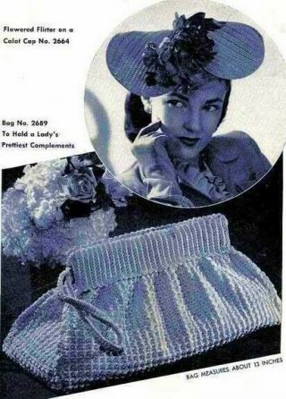 Hats Bags Crochet Patterns Crochet Smart Bags Vintage