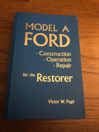 Vintage Book,  Model A Ford For The Restorer,  Page,  1992,  Repair Operation Edsel