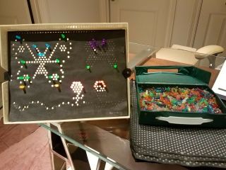 Vintage Lite Brite Retro Toy Extra Sheets And.