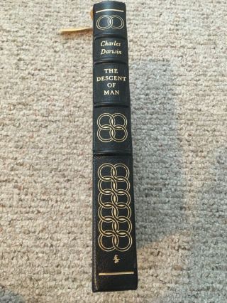 The Descent Of Man Easton Press Darwin 1979 Us Leather Look