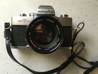 Minolta Srt 102 35mm Slr Film Camera W/ Rokkor - X