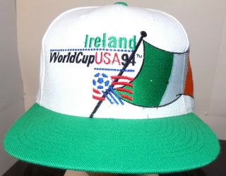 1994 World Cup Soccer Usa Snapback Hat Ireland Baseball Cap Vintage Futbol Team