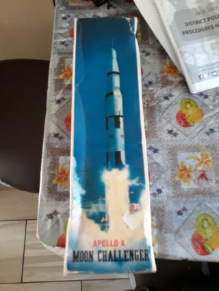 Vintage Apollo X Rocket Moon Challenger Nasa Made In Japan