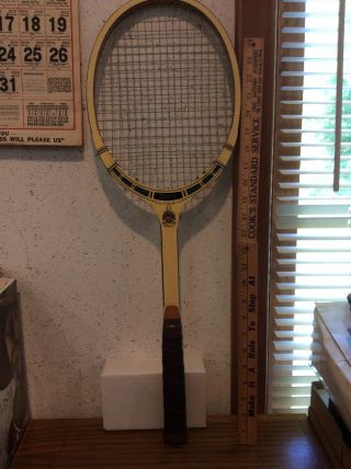 Vintage Tad Davis Classic Ii Wooden Tennis Racket Raquet 4l Made Usa