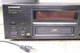 Vintage Pioneer PD - M650 Compact 6 Disc CD Player/Changer Great 4