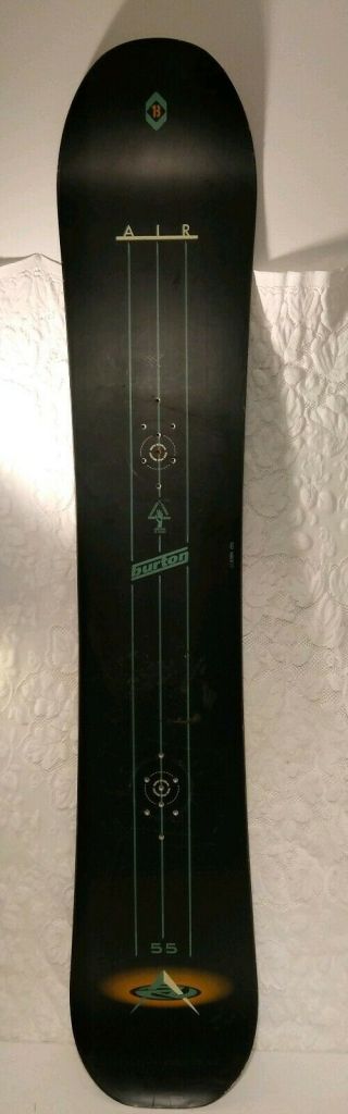 Burton Air 55 Vintage Wood - Core Snowboard 60 " Long Hard To Find Style