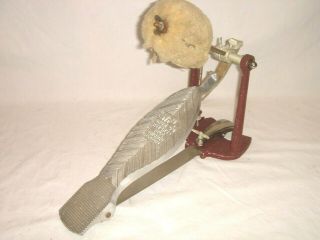 Vintage 1955 Ludwig Wfl Model 205 Reversible Cocktail Bass Drum Pedal