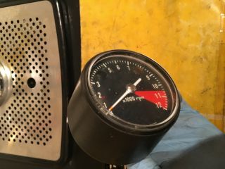 Vintage Honda tachometer 10500 RPM redline road race AHRMA CB 350 5