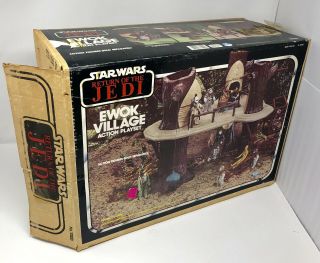 Vintage Star Wars Boxed Playset Ewok Village Playset Box Only