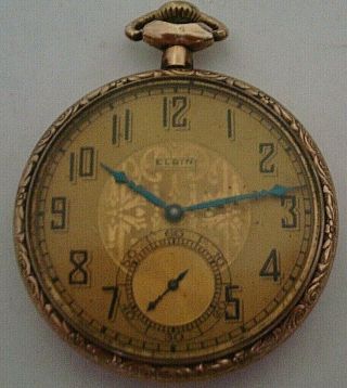 Vintage 1924 Elgin National Watch Co U.  S.  A.  Gentleman 