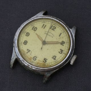 Vintage Helvetia Mechanical Wind 34mm Wrist Watch Repairs Spares