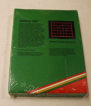 RARE Squish ' em by Sirius for Atari 400/800 - 2