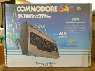 Commodore 64 Computer System W/box Broken Parts Only