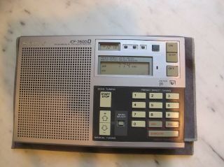 Vintage Sony Fm/lw/mw/sw Pll Synthesized Radio World Band Receiver Icf - 7600d
