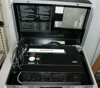 Ibm Mod 2 1985 - 8 " Floppy Disk Drive - In A Storage Suitcase