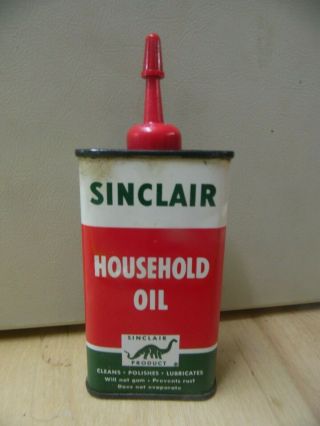 Vintage Sinclair Handy Oiler Oil Can Household Oil Estate Find
