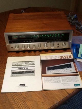 Sansui Model 7 Am/fm Stereo Receiver With Manuals.  A Beauty