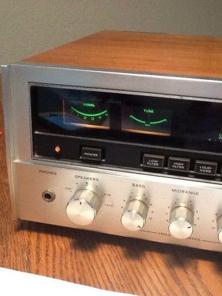 SANSUI MODEL 7 AM/FM STEREO RECEIVER WITH MANUALS.  A BEAUTY 4