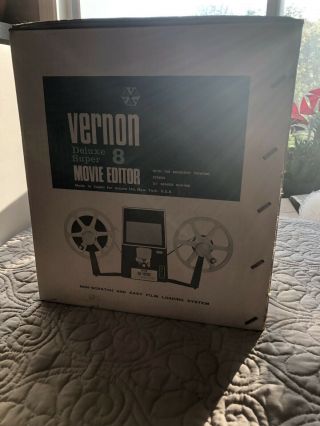 Vintage Vernon Brand 808 Dual Movie Editor 8mm Box