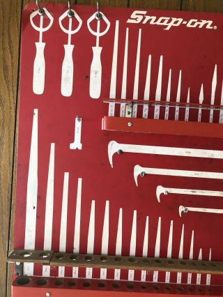 VTG SNAP ON TOOL LOCATION BOARD FOR WALL BOX OR WALL.  PUNCHES & CHISELS 2 SIDED 8