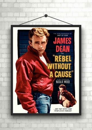 Rebel Without A Cause James Dean Vintage Movie Poster Art Print A0 A1 A2 A3 A4
