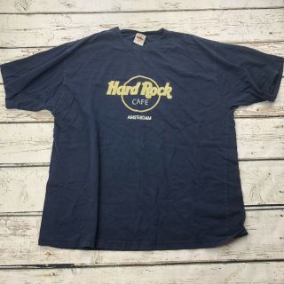 Vtg Hard Rock Cafe Amsterdam Shirt Xxl