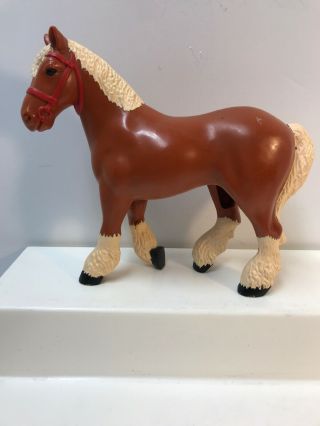 Vintage 1995 Tonka Corporation Plastic Toy Brown Horse 7 " Long Figure