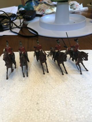 5 Vintage Ltd.  Britains Proprietors Horse And Soldiers Figures Made In England