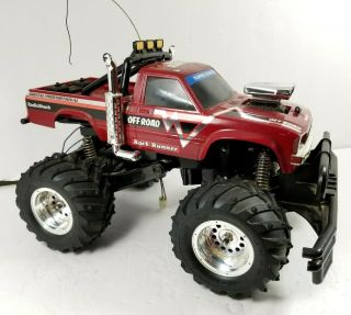 Vintage Radioshack Rock Runner Remote Control Rc Truck Red As - Is