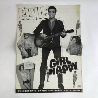 Vintage Movie Pressbook Girl Happy Elvis Presley 1965