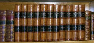 Hours At Home,  19th Century Short Stories,  11 Volume Set,  C 1868,  Full Leather