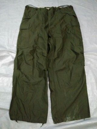 Korean War Us Military Shell Field M - 1951 Trousers Size Xl Regular Vintage