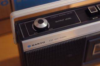Retro Sanyo M - 2210 13 Cassette Player Recorder,  with Box,  Rare 3