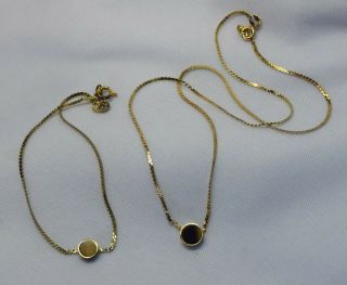 Vintage 1/20th 12 K Gold Filled Tiger Eye Necklace And Bracelet Set