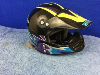 Monarch Vintage Motocross Bmx Motorcycle Racing Helmet