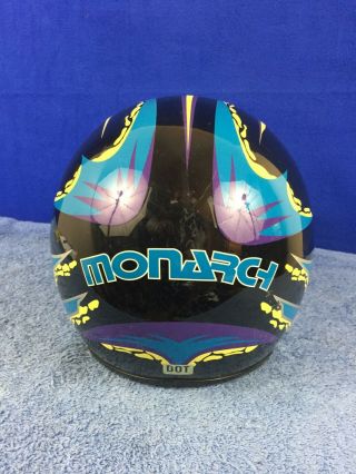 Monarch Vintage Motocross BMX Motorcycle Racing Helmet 6