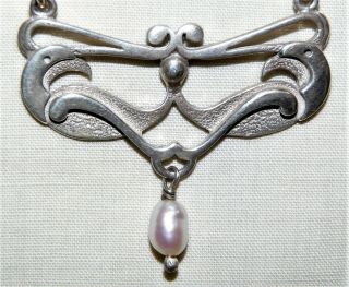 Vintage Ola Gorie,  925 Stirling Silver,  Pearl Pendant/necklace,  Celtic Design