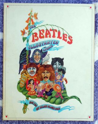 Beatles Illustrated Lyrics 1st Edition Uk Soft Cover Book ’69 Ex Alan Aldridge